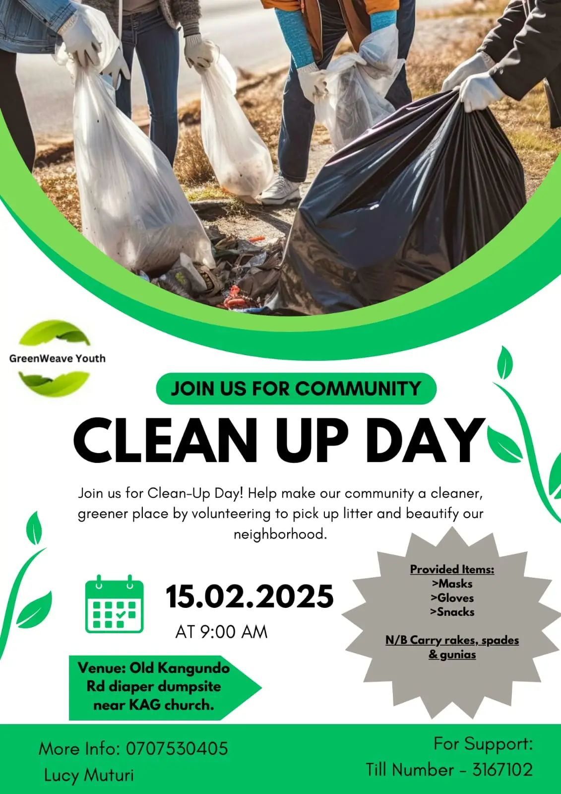 Green Weave Clean Up Day | Zero Waste Kenya Events