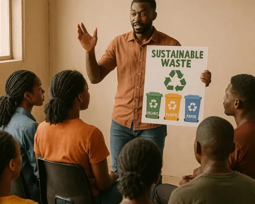 20250409 1625 Sustainable Waste Education Simple Compose 01jre3p16qe1xr62299xgd8jxd Min